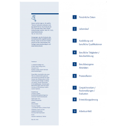 Einlegeblätter für das Hebammen-Kompetenzprofil als PDF-Formular